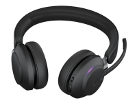 Jabra Evolve2 65 MS Stereo - Hodesett - on-ear - Bluetooth - trådløs - USB-A - lydisolerende - svart - Certified for Microsoft Teams TV, Lyd & Bilde - Hodetelefoner & Mikrofoner