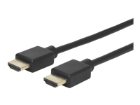 eSTUFF – Hög hastighet – HDMI-kabel med Ethernet – HDMI hane till HDMI hane – 5 m – svart – stöd för 4K