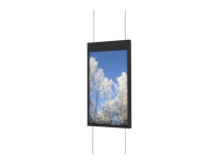 HI-ND Ceiling Solution - Monteringssats (hölje) - för LCD-panel för digital skyltning (dubbel sida) - metall - svart, RAL 9005 - skärmstorlek: 55 - takmonterbar - för Samsung OM55N-D