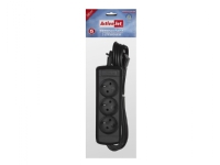 Activejet 3GNU-1,5M-C, 1,5 m, 3 AC-utganger, Innendørs, Type E (FR), Type E, Plastikk