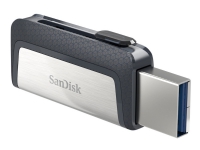 SanDisk Ultra Dual - USB-flashstasjon - 256 GB - USB 3.1 / USB-C PC-Komponenter - Harddisk og lagring - USB-lagring