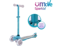 uMoVe Sparkle Mini Flex LED Løbehjul, Teal Utendørs lek - Gå / Løbekøretøjer - Løpehjul
