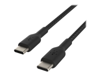 Belkin BOOST CHARGE - USB-kabel - 24 pin USB-C (hann) til 24 pin USB-C (hann) - 1 m - svart PC tilbehør - Kabler og adaptere - Datakabler