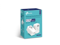 TL-PA7017P Kit AV1000 Gigabit Passthrough - Powerline-adapter - GigE, HomePlug AV (HPAV), HomePlug AV (HPAV) 2.0, IEEE 1901 - kan sluttes til vægstik (Pakke med 2) PC tilbehør - Nettverk - HomePlug/Powerline