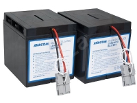 AVACOM AVA-RBC55, Forseglet blysyre (VRLA), 2 stykker, Sort, Vietnam, APC RBC55, 22,6 kg PC & Nettbrett - UPS - Erstatningsbatterier