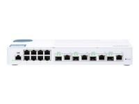 QNAP QSW-M408-4C - Switch - Styrt - 8 x 10/100/1000 + 4 x kombo 10 Gigabit SFP+ - stasjonær PC tilbehør - Nettverk - Switcher