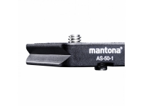 Mantona AS-50-1 Lynkoblingsplade Udvendigt gevind=1/4 Foto og video - Stativ - Stativ