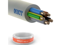 NKT Installationskabel halogenfri 5G1,5 mm² NOIKLX90 ljusgrå 300/500V ring ytterdimension max. 11,0 mm – (50 meter)
