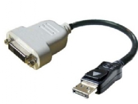 DELL DisplayPort – DVI-D 0,23 m DVI-D DisplayPort Hankoppling Hankoppling Svart Vit