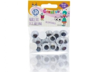 Astra Selvklebende øyne 15 mm Harlekinøyne