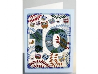 Forever Cards Karnet PM810 wycinany + koperta Urodziny 10 sowy Barn & Bolig - Dekorasjon - Gaveartikler