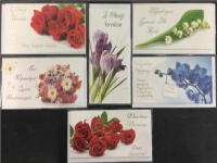 Stamp DL Flowers pass + envelope mix of designs Barn & Bolig - Dekorasjon - Gaveartikler