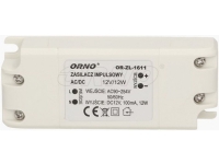 Orno LED power supply 12V DC 12W 1A IP20 (OR-ZL-1611)