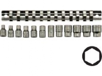 Teng Tools 1/4 6-punkts stikkontakter 4-13mm 12 stk. (117070102) Hagen - Hagevanning - Vanningssystemer