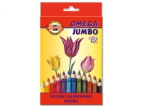 Koh-I-Noor Crayons Omega Jumbo 12 colors