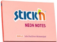 Bilde av Notes Blok Stick'n Neon 100b 76x127 Rosa127x10x76mm 0,075kg (1stk)