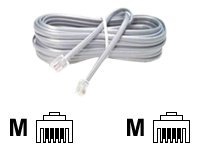 MicroConnect Modular – Telefonkabel – RJ-11 (han) till RJ-11 (han) – 2 m