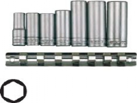 Teng Tools 3/8 6-punkts stikkontakter 10-19mm lange 7 stk. (73160103)