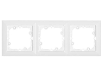 Opal 3-fold opal/perlehvit ramme