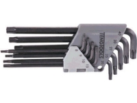 Teng Tools Set of torx L-key T8 – T40 keys with a hole 9 pcs. (116600107)