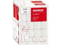 Håndklædeark Katrin V-Fold 2-lag L22.4xB23xD11.5cm Mix Hvid,20 pk x 200 ark/krt