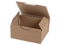 Postæske, 350x220x130 mm, brun - (50 stk.) Papir & Emballasje - Emballasje - Post- og Plakattesker