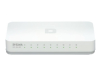 dlinkgo 8-Port Fast Ethernet Easy Desktop Switch GO-SW-8E - Switch - 8 x 10/100 - stasjonær - DC-strøm