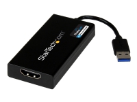 StarTech.com USB 3.0 till HDMI-adapter – 4K 30Hz Ultra HD – DisplayLink-certifierad – USB Type-A till HDMI-skärmadapteromvandlare för bildskärm – Externt video- och grafikkort – Mac och Windows – Adapterkabel – TAA-kompatibel – USB typ A hane till HDMI hona – 20 cm – svart – USB-ström + -ljud – för P/N: HDDVIMM3 HDMM12 HDMM15 HDMM1MP HDMM2MP HDMM3 HDMM3MP HDMM50A HDMM6 HDPMM50