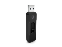 V7 VP264G, 64 GB, USB Type-A, 2.0, 10 MB/s, Skyving, Sort PC-Komponenter - Harddisk og lagring - USB-lagring