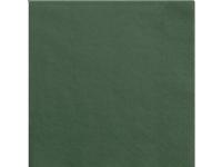 Bilde av Party Deco Papirservietter, Flaskegrønn, 33x33 Cm, 20 Stk Universal