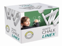 Linex 100412201, 100 stykker, Hvit, 1 farger Skole og hobby - Faste farger - Fargekritt tilbehør