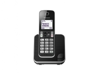 Panasonic KX-TGD310, DECT telefon, Høytalertelefon, 120 oppføringer, Ringe-ID, Svart, Hvit Tele & GPS - Fastnett & IP telefoner - Alle fastnett telefoner