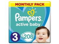 Pampers Diapers Active Baby size 3 Midi (6-10kg) 208 pcs.
