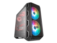 Cooler Master MasterCase H500 ARGB – Tower – utökad ATX – genomskinlig sidopanel (härdat glas) – ingen strömförsörjning (ATX) – järngrå – USB/ljud