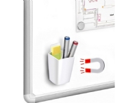 Pennhållare för whiteboard Cep Gloss, magnetisk, vit