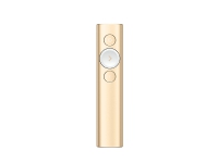 Logitech Spotlight - Presentasjonsfjernstyring - 3 knapper - gull