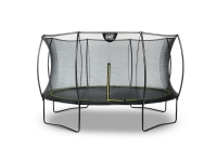 EXIT Silhouette trampoline ø366cm – black Upphöjd studsmatta Rund 120 kg 3 År Skyddsnät Svart