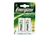 Energizer Accu Recharge Power Plus – Batteri 2 x C – NiMH – (uppladdningsbara) – 2500 mAh