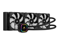 CORSAIR iCUE H150i RGB PRO XT – Kylsystem med vätska till processorn – (för: LGA1156 AM2+ AM3 LGA1155 LGA2011 LGA1150 LGA1151 AM4 LGA2066 sTR4 LGA1200) – aluminium med kopparbas – 120 mm