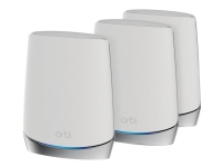 NETGEAR Orbi RBK753 - - Wifi-system - (router, 2 förstärkare) - upp till 5651 kvadratfot - mesh - 1GbE - Wi-Fi 6 - Trippelband