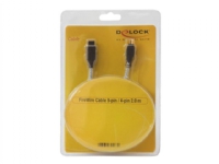 Delock – IEEE 1394-kabel – FireWire 800 (hane) till 4 pin FireWire (hane) – 2 m