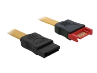 Delock Cable SATA Extension – SATA-förlängningskabel – Serial ATA 150/300/600 – SATA (hane) till SATA (hona) – 30 cm – rak kontakt – gul