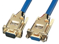 Lindy Premium Gold VGA 3.0m, 3 m, VGA (D-Sub), VGA (D-Sub), Blå, Hankjønn/hunkjønn PC tilbehør - Kabler og adaptere - Skjermkabler