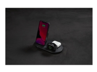 Belkin BOOST CHARGE – Trådlöst laddställ – 7.5 Watt – svart – för Apple AirPods  AirPods Pro  iPhone 11 12 7 8 SE X XR XS XS Max  Watch