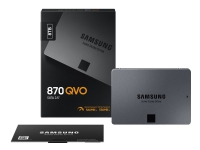 Samsung 870 QVO MZ-77Q8T0BW - SSD - kryptert - 8 TB - intern - 2.5 - SATA 6Gb/s - buffer: 8 GB - 256-bit AES - TCG Opal Encryption PC-Komponenter - Harddisk og lagring - SSD