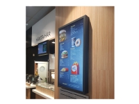 HI-ND Wall Casing EASY 32 Portrait - Monteringssett (hylster) - for LCD-skjerm - metall - svart, RAL 9005 - skjermstørrelse: 32 - veggmonterbar - for Samsung QM32R-B TV, Lyd & Bilde - Monteringsfester - Bord