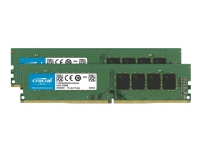Crucial - DDR4 - sett - 16 GB: 2 x 8 GB - DIMM 288-pin - 3200 MHz / PC4-25600 - CL22 - 1.2 V - ikke-bufret - ikke-ECC PC-Komponenter - RAM-Minne - DDR4