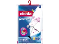 Vileda Comfort Plus Övre strykbrädsöverdrag Bomull Skum Polyester Polyuretan Rosa Vit Bild 45 cm 130 cm