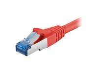 MicroConnect – Nätverkskabel – RJ-45 (hane) till RJ-45 (hane) – 1 m – SFTP – CAT 6a – halogenfri – röd