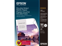 Epson Double-Sided Matte Paper - Matt - A4 (210 x 297 mm) - 178 g/m² - 50 ark papir - for Epson L6190 EcoTank ET-2850, 2851, 2856, 4850, L6460, L6490 SureColor SC-P700, P900 Papir & Emballasje - Hvitt papir - fotopapir